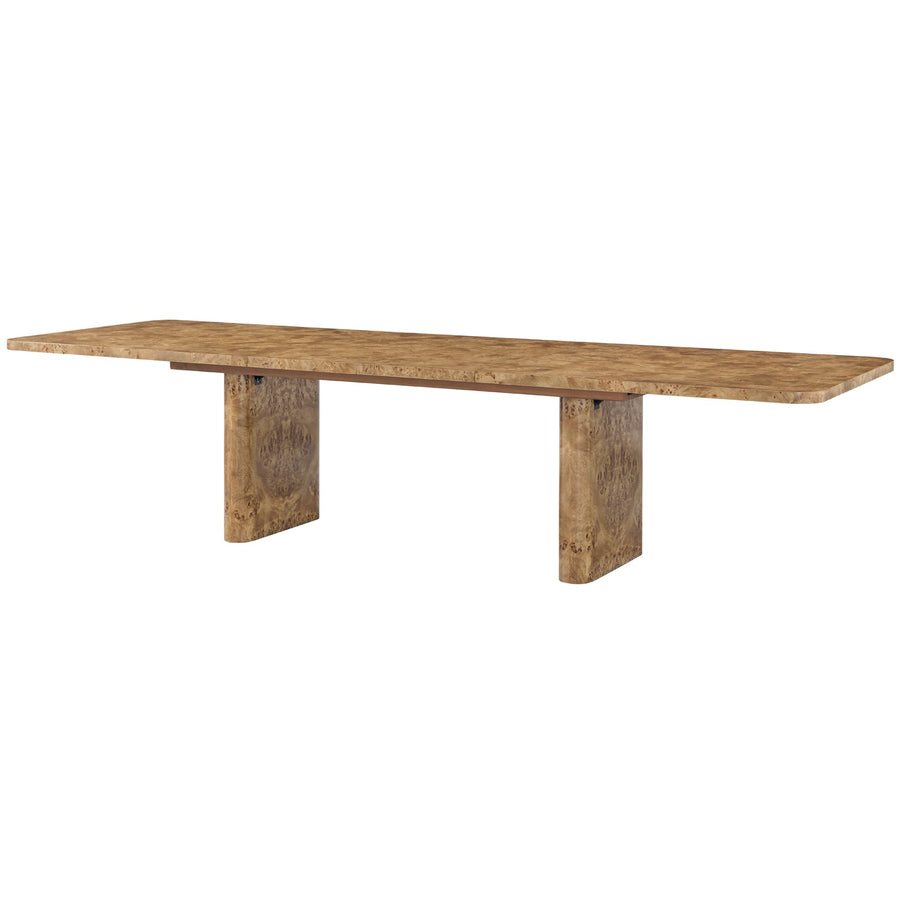 Perch Burl Extending Rectangular Dining Table – 325cm
