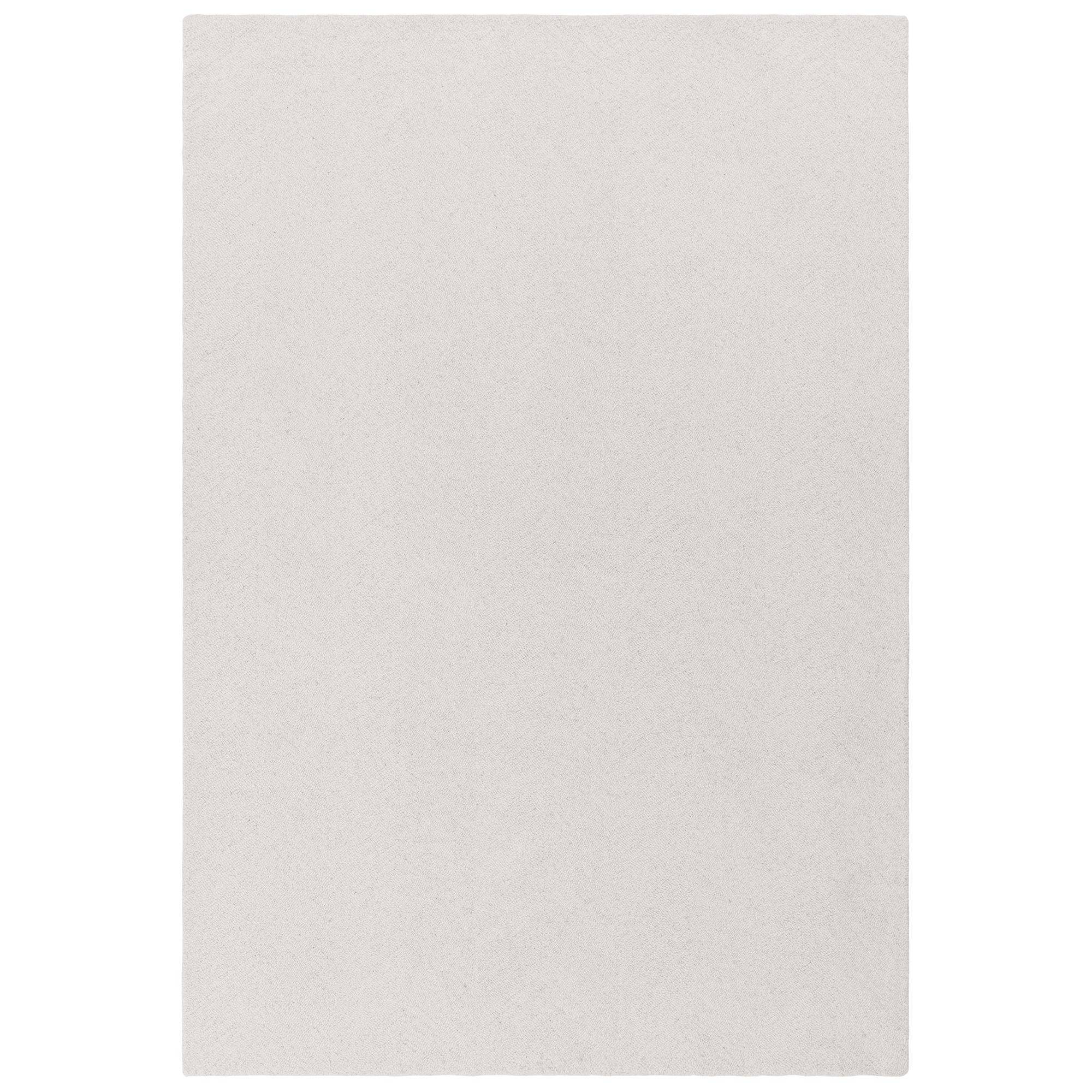 Theodore Chevron Ivory wool rug shown on a white background