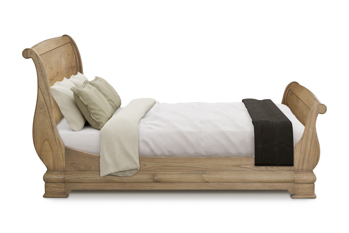 Fulbrook Oak King Size Sleigh Bed