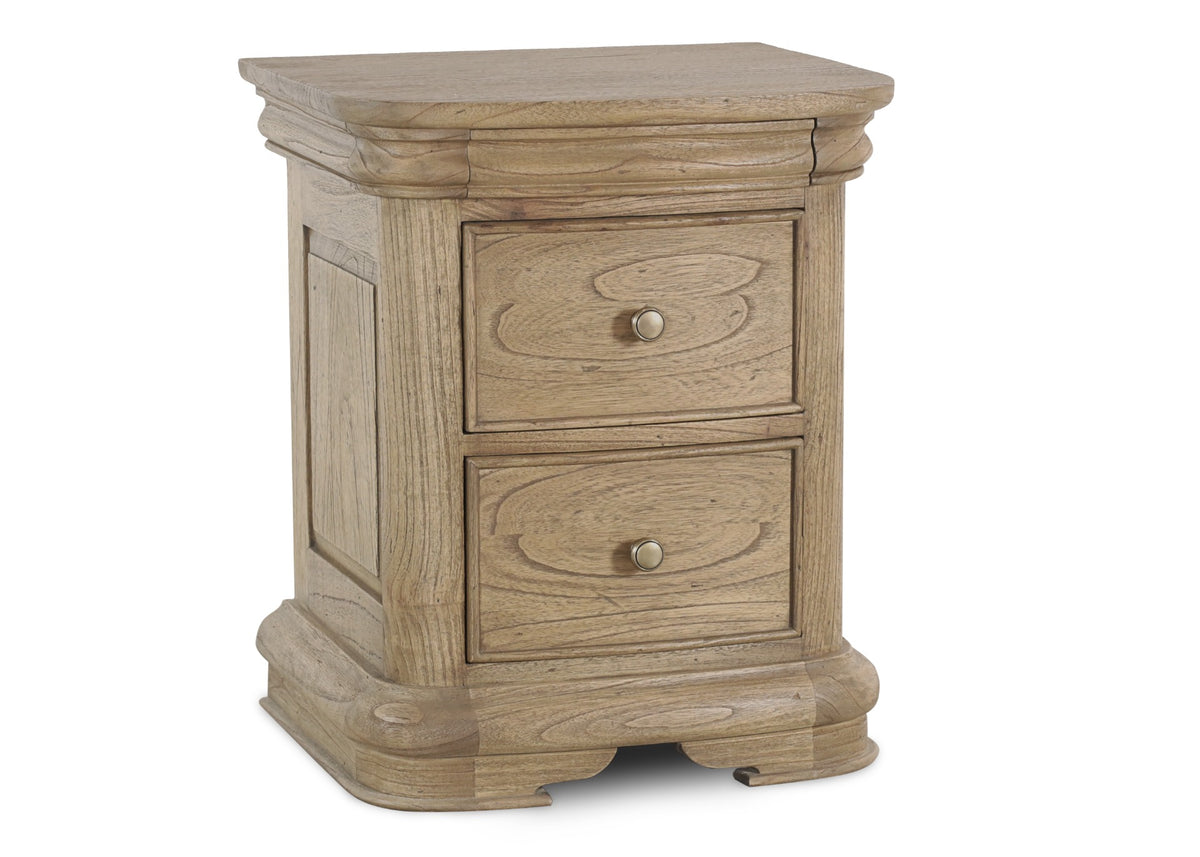 Fulbrook Oak 3 Drawer Bedside Table