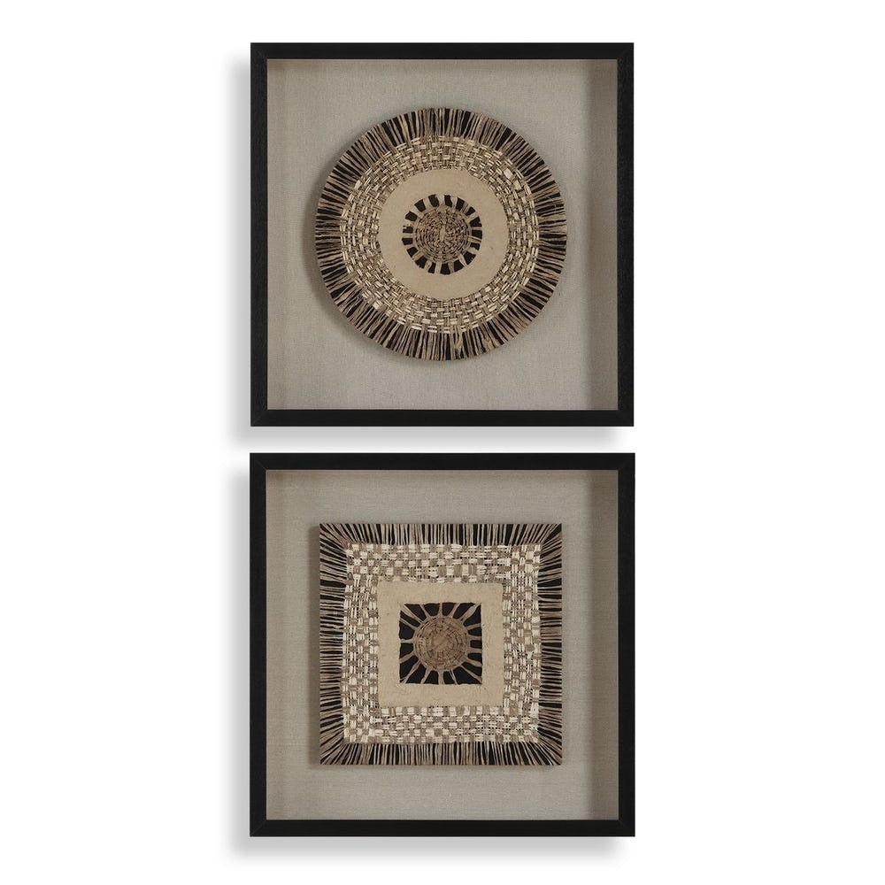 Intertwine Knit Paper Shadow Box – Set of 2