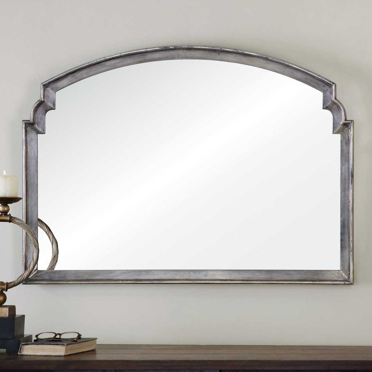 Via Della Overmantle Mirror – Silver