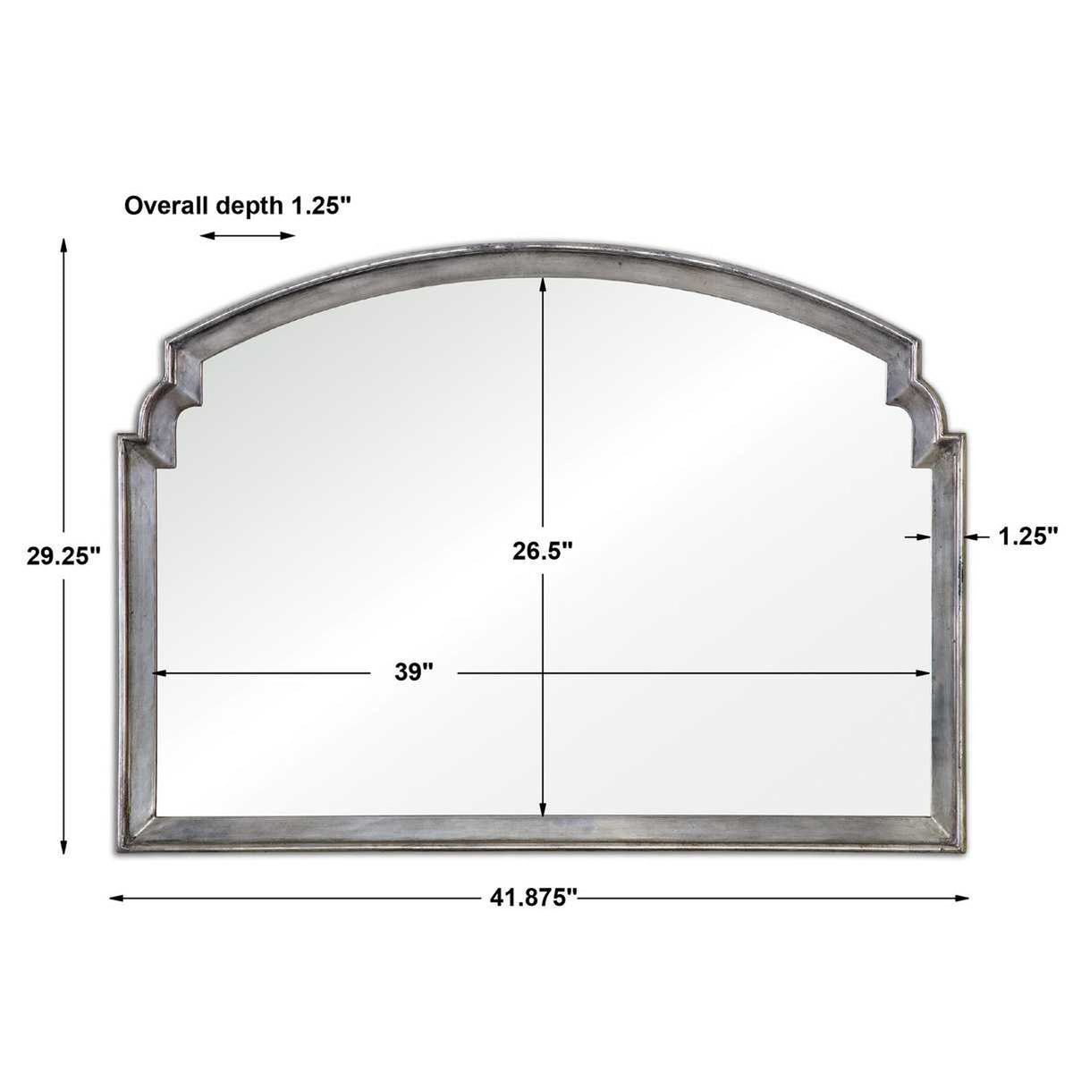 Via Della Overmantle Mirror – Silver