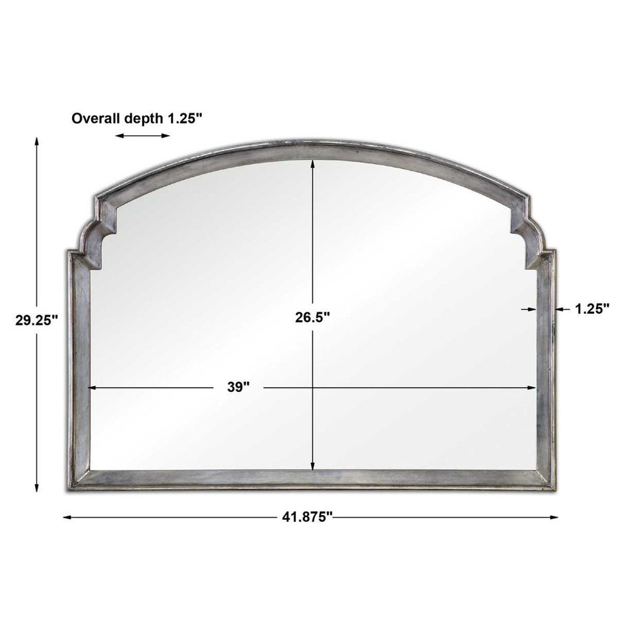 Via Della Overmantle Mirror – Silver