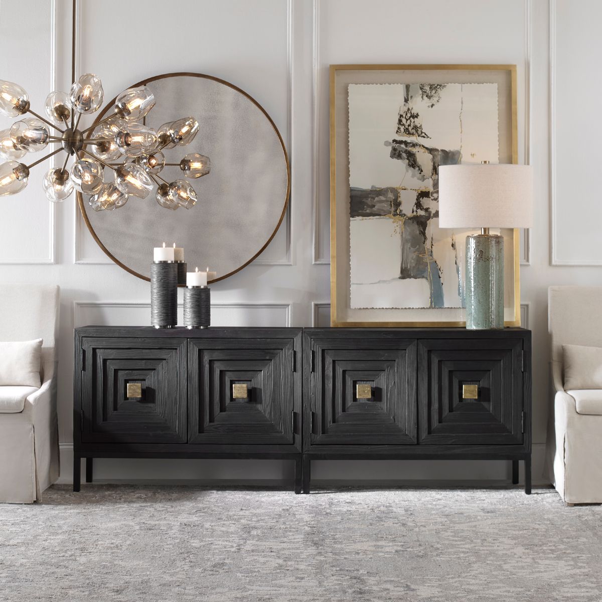 Aiken Dark Walnut Two-Door Cabinet