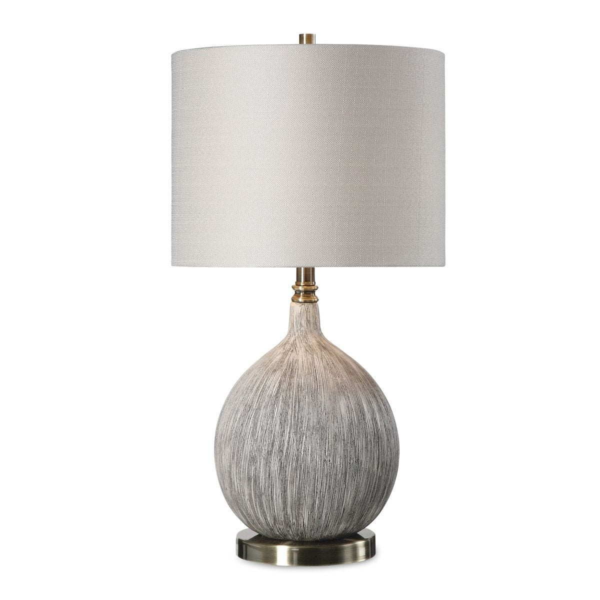 Hedera Textured Ivory Table Lamp