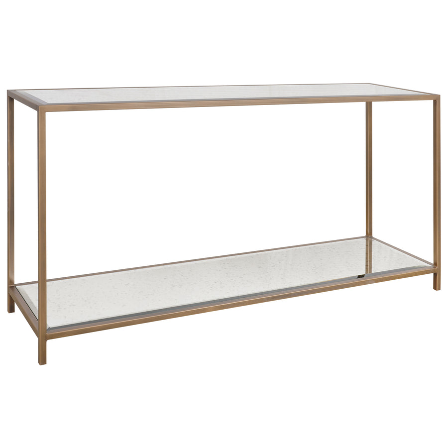 Upton Console Table – Antique Brass