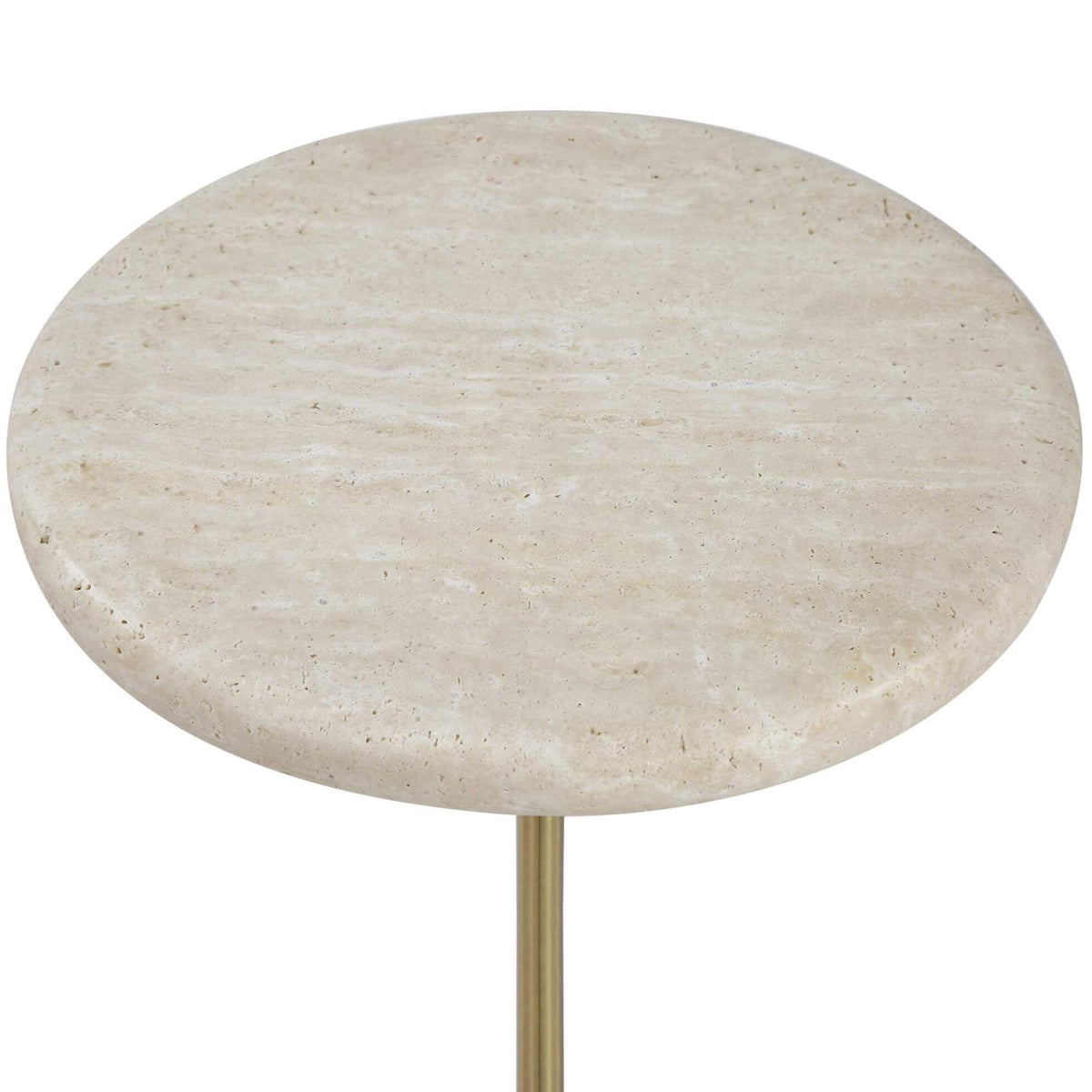 Adames Travertine Drink Table
