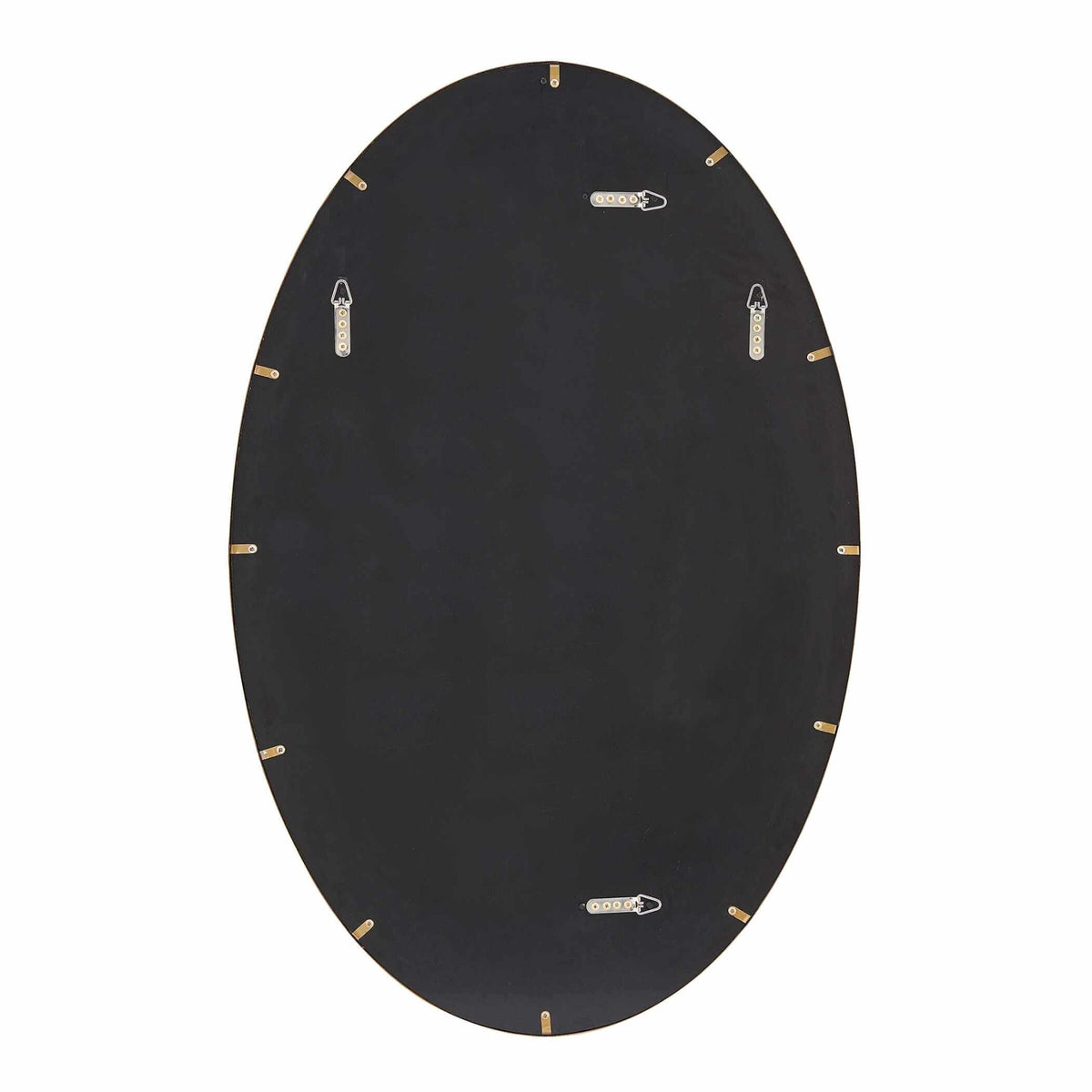 Elstree Antique Brass Oval Mirror