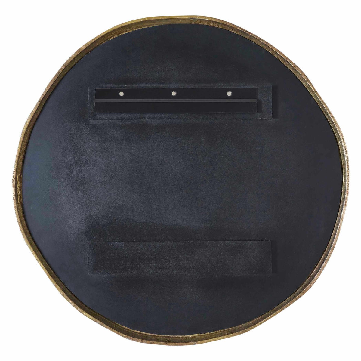 Lowen Round Mirror – Antique Brass