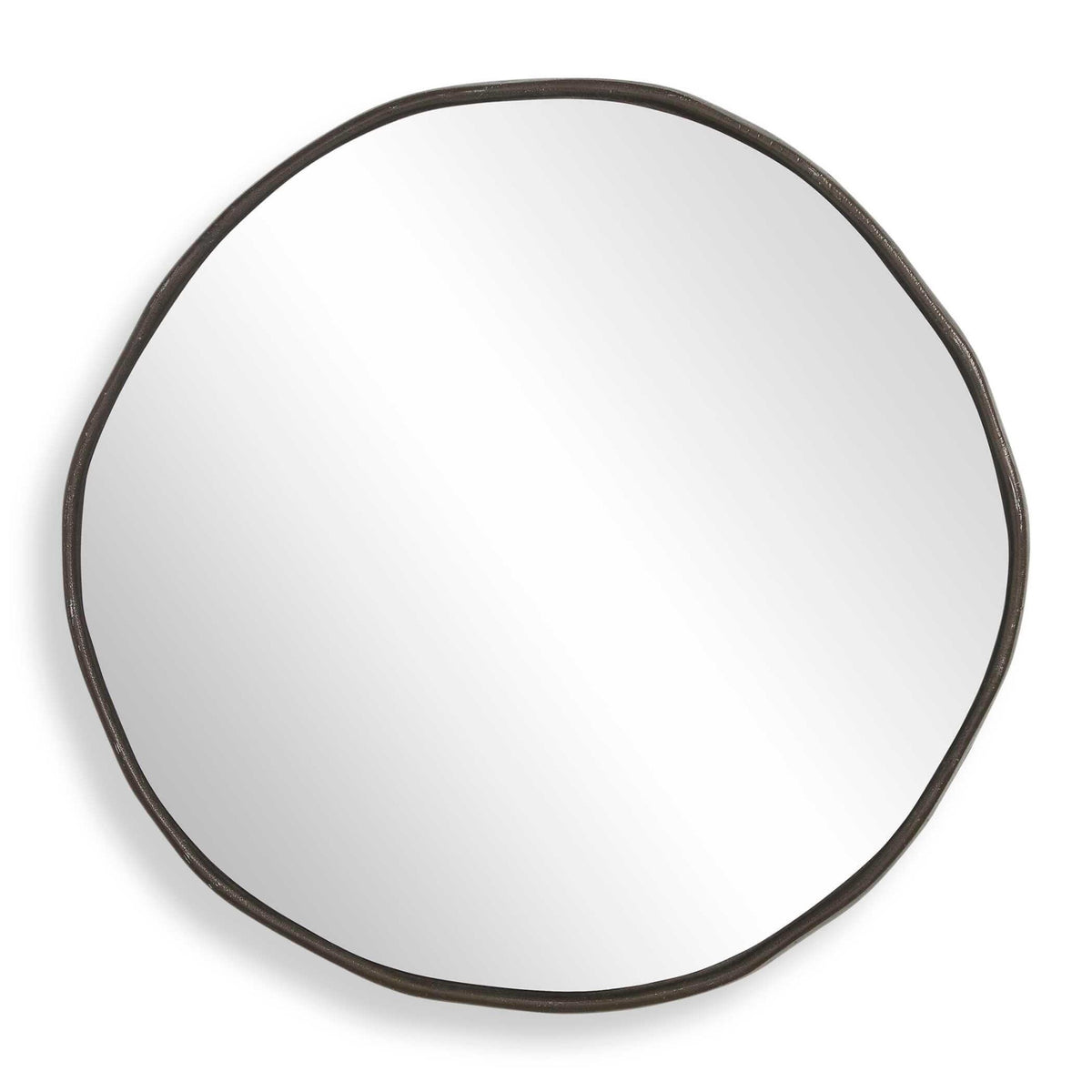Lowen Round Mirror – Dark Bronze