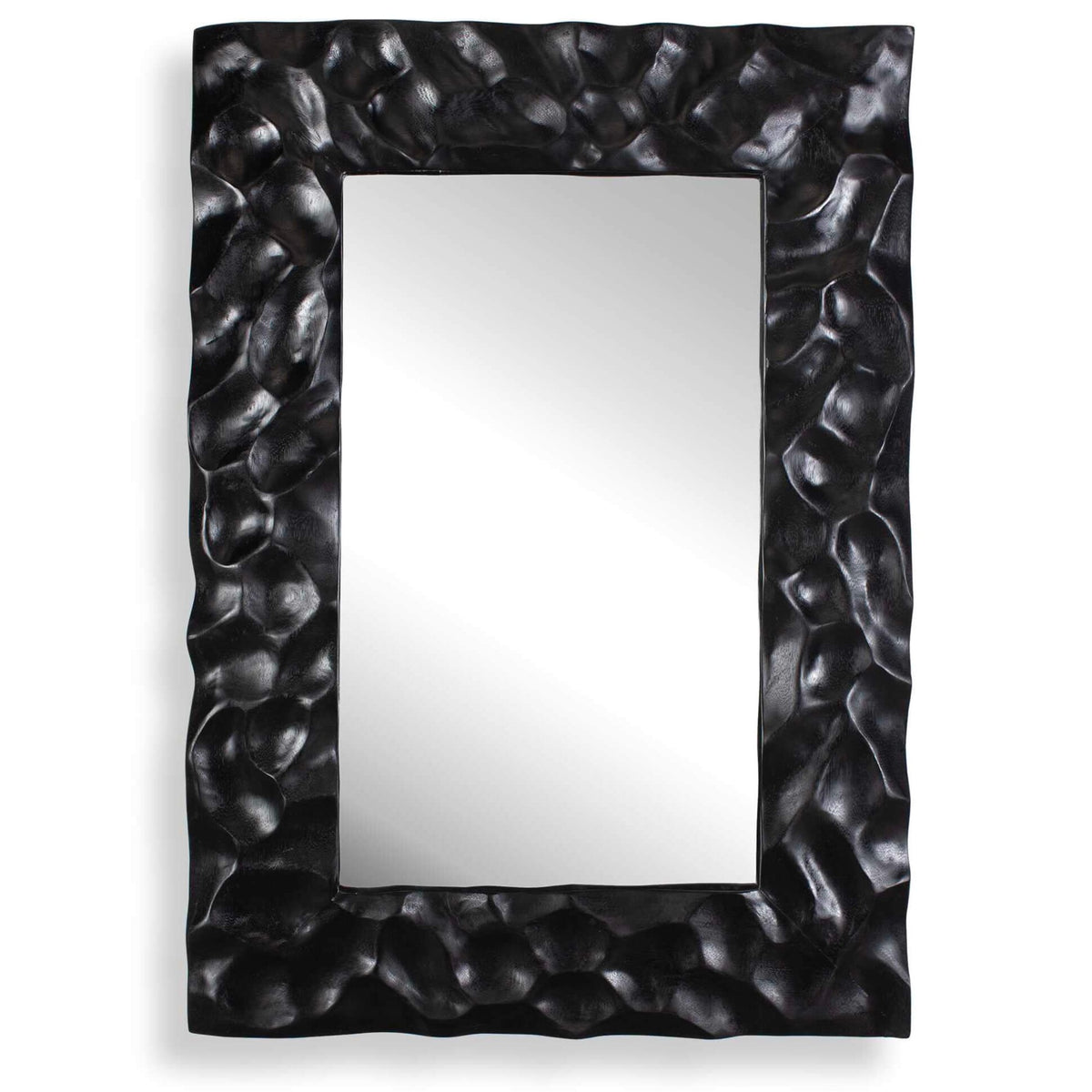 Malosi Black Carved Mirror