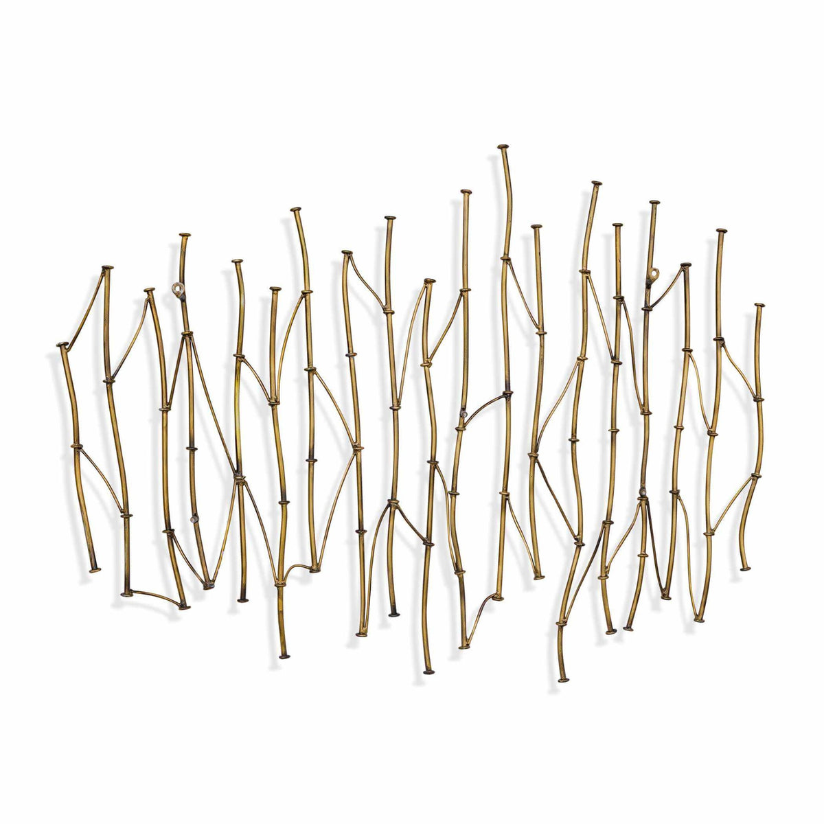 Nature's Rhythm Gold Metal Wall Decor