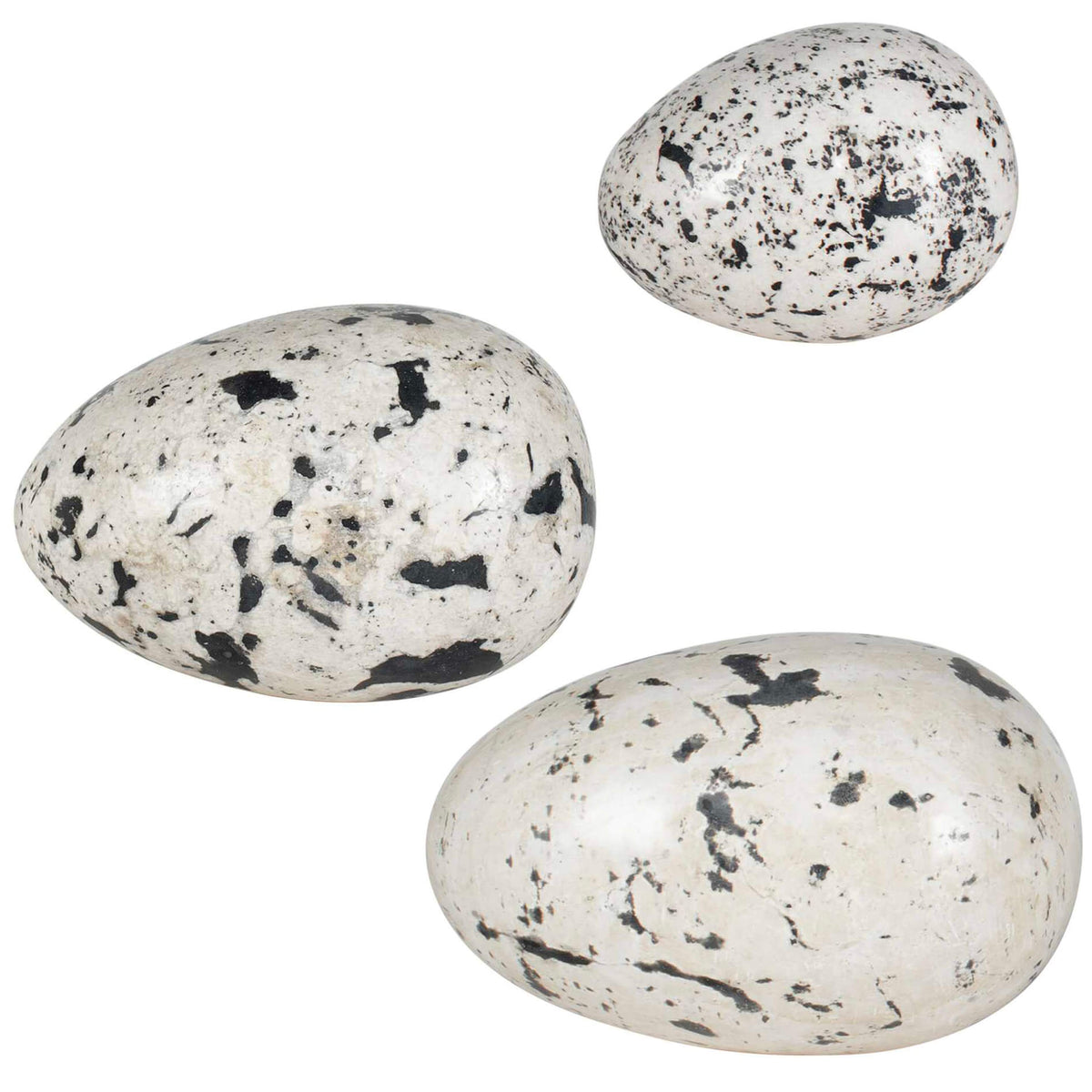Nest Trio Indoor-Outdoor Stone Eggs – Set of 3