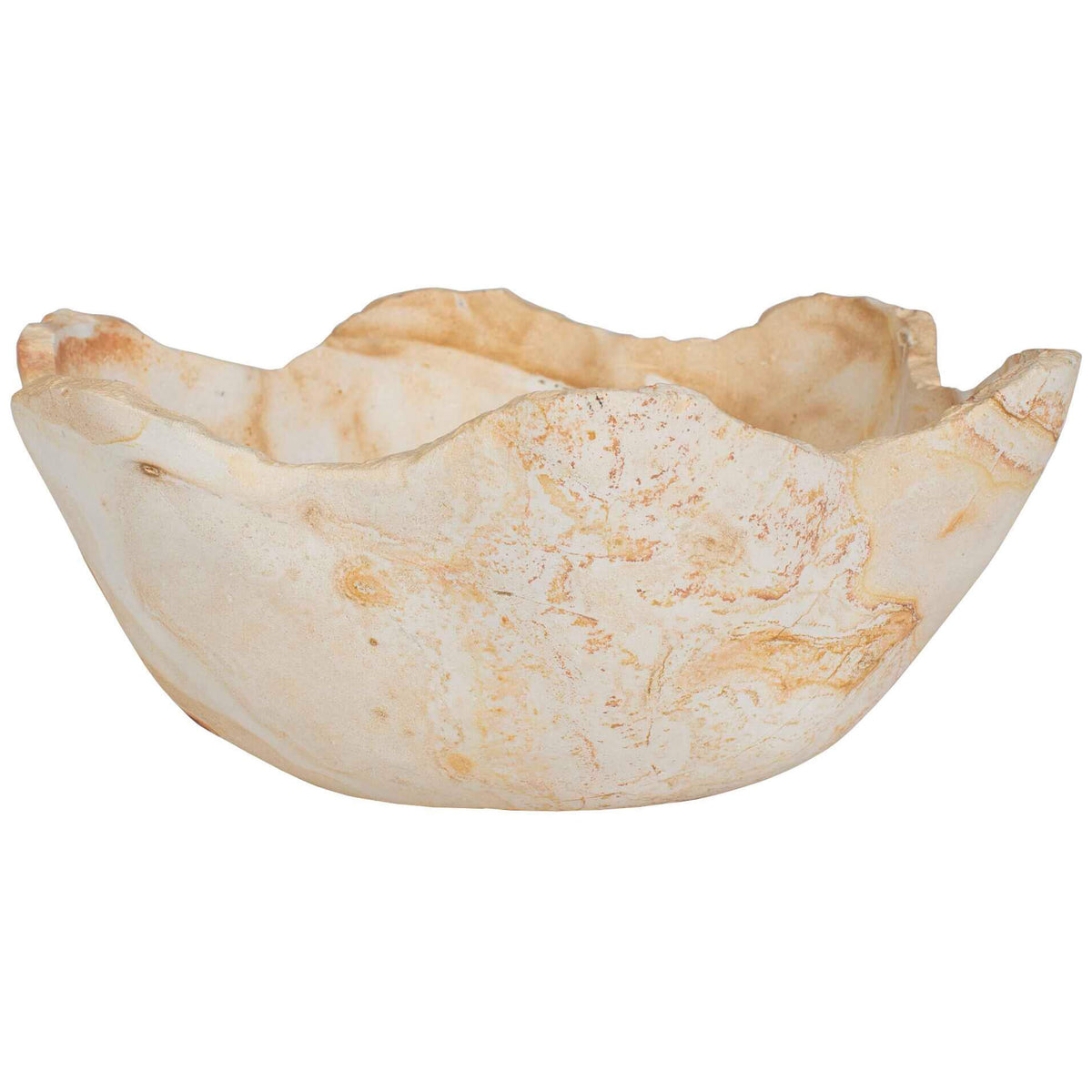 Sahara Bloom Indoor-Outdoor Stone Bowl
