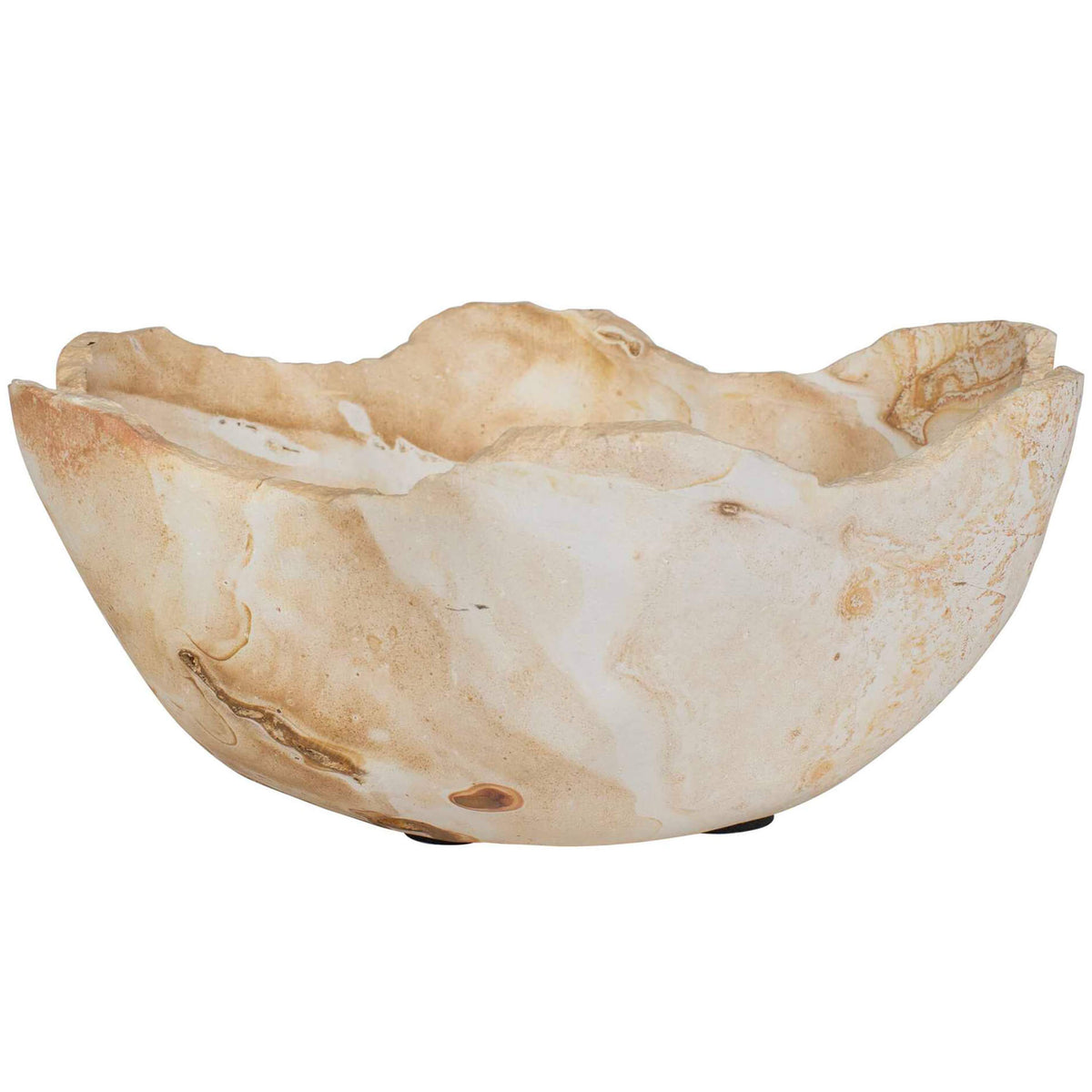 Sahara Bloom Indoor-Outdoor Stone Bowl