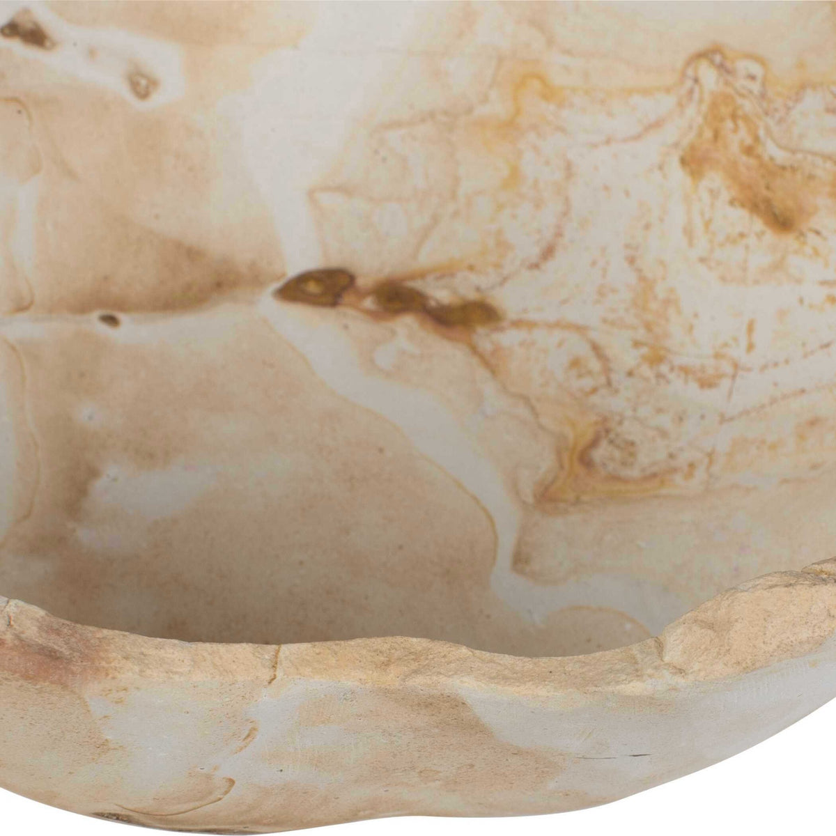 Sahara Bloom Indoor-Outdoor Stone Bowl
