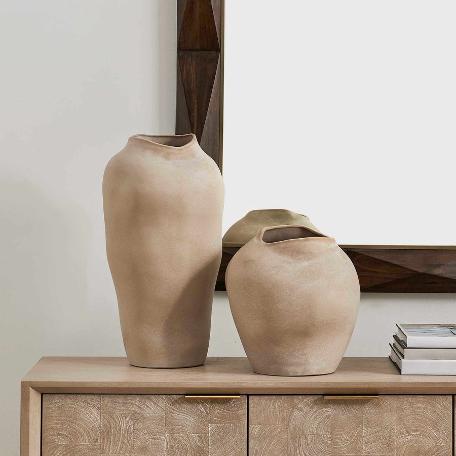 Shadow Play Indoor-Outdoor Vases – Set of 2