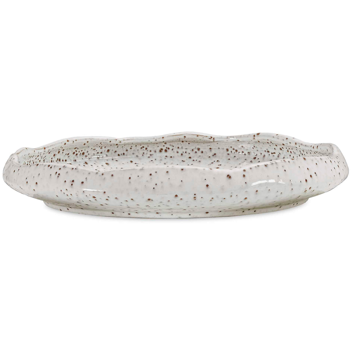 Stardust Ripple Indoor-Outdoor Bowl – White