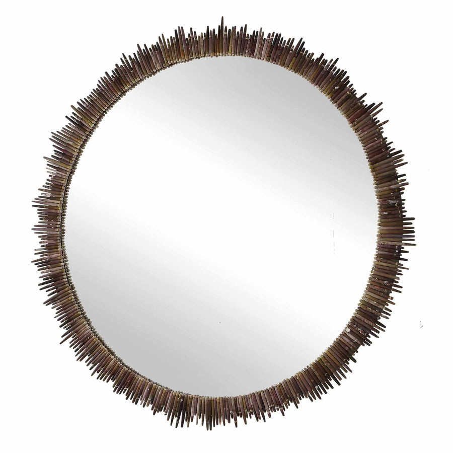 Tiger Sea Urchin Round Mirror
