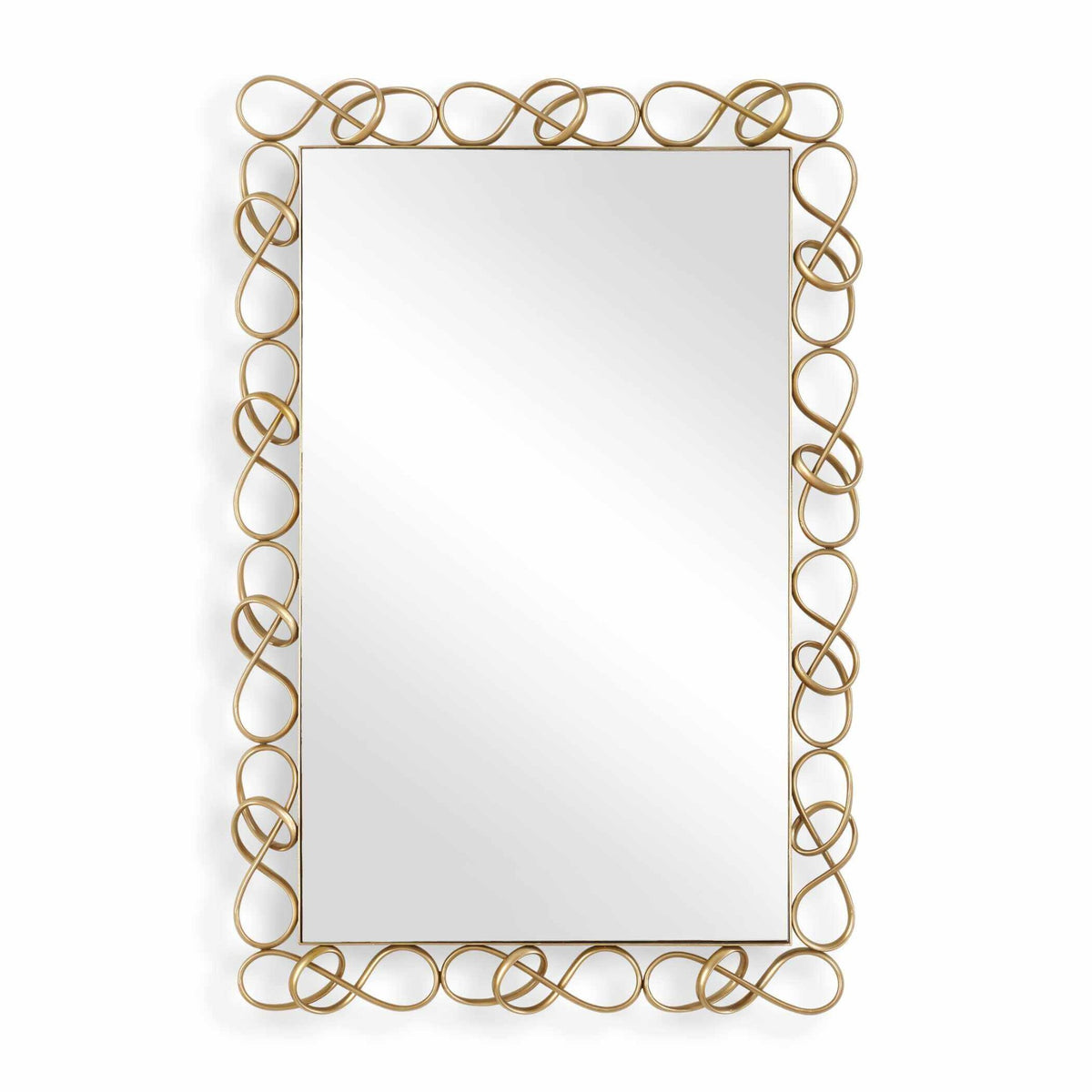 Twist It Antique Brass Mirror