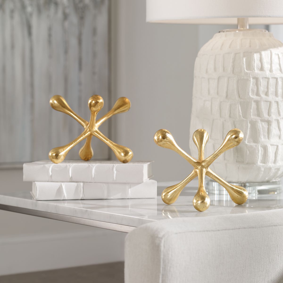 Harlan Jacks Ornaments – Brass, Set of 2