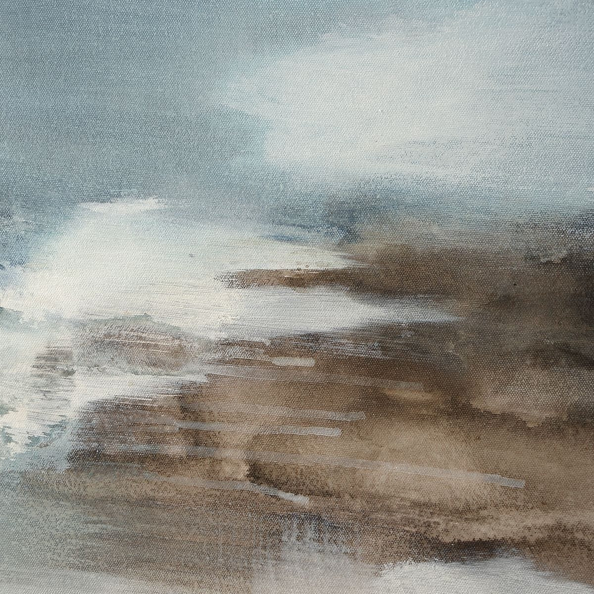 Chasing Blue Coastal Canvas Art