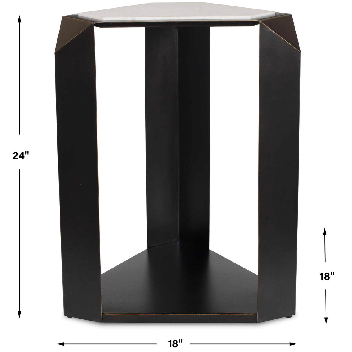 Keenan Geometric Side Table