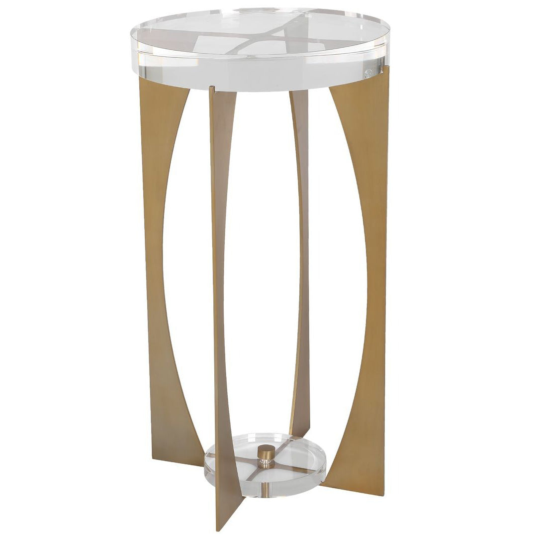 Kolkata Accent Table – Brass