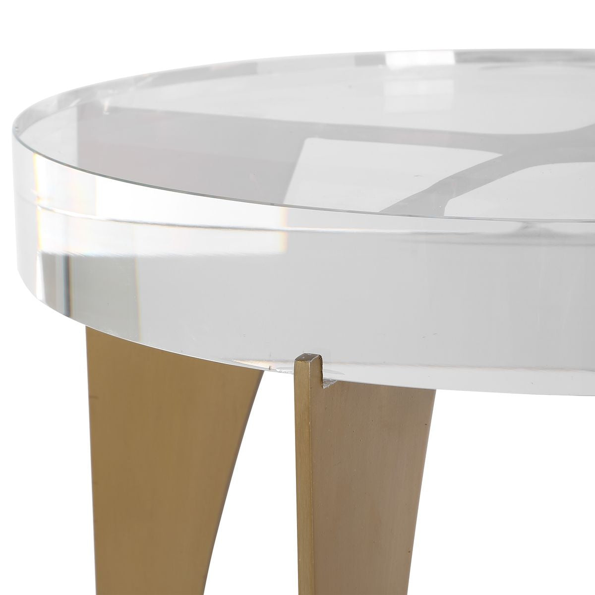 Kolkata Accent Table – Brass