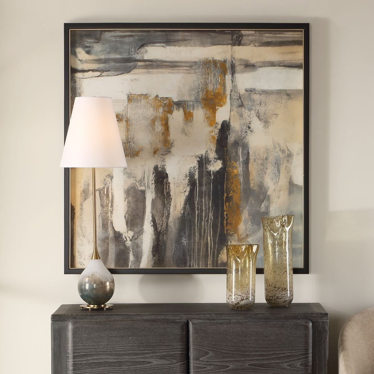 Landslide Framed Abstract Print