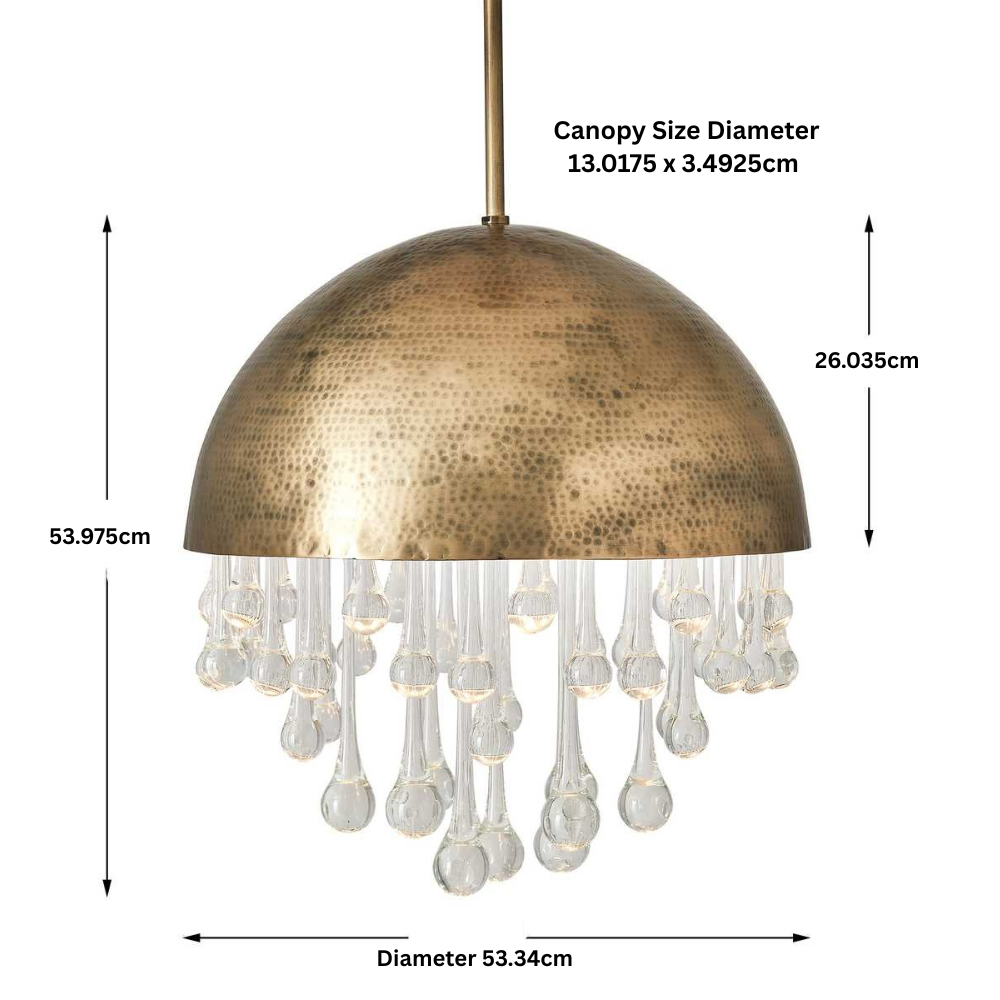 Downpour 6 Light Pendant – Round
