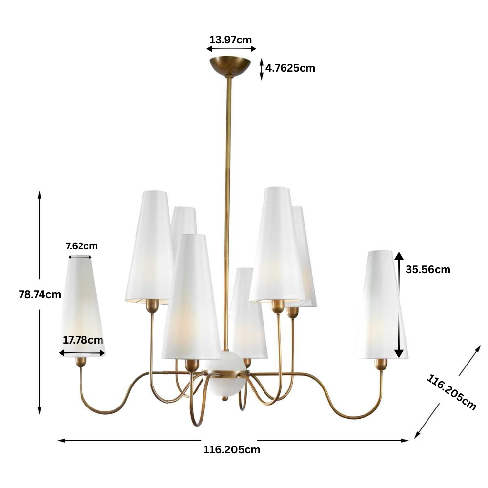 Elle 8 Light Chandelier