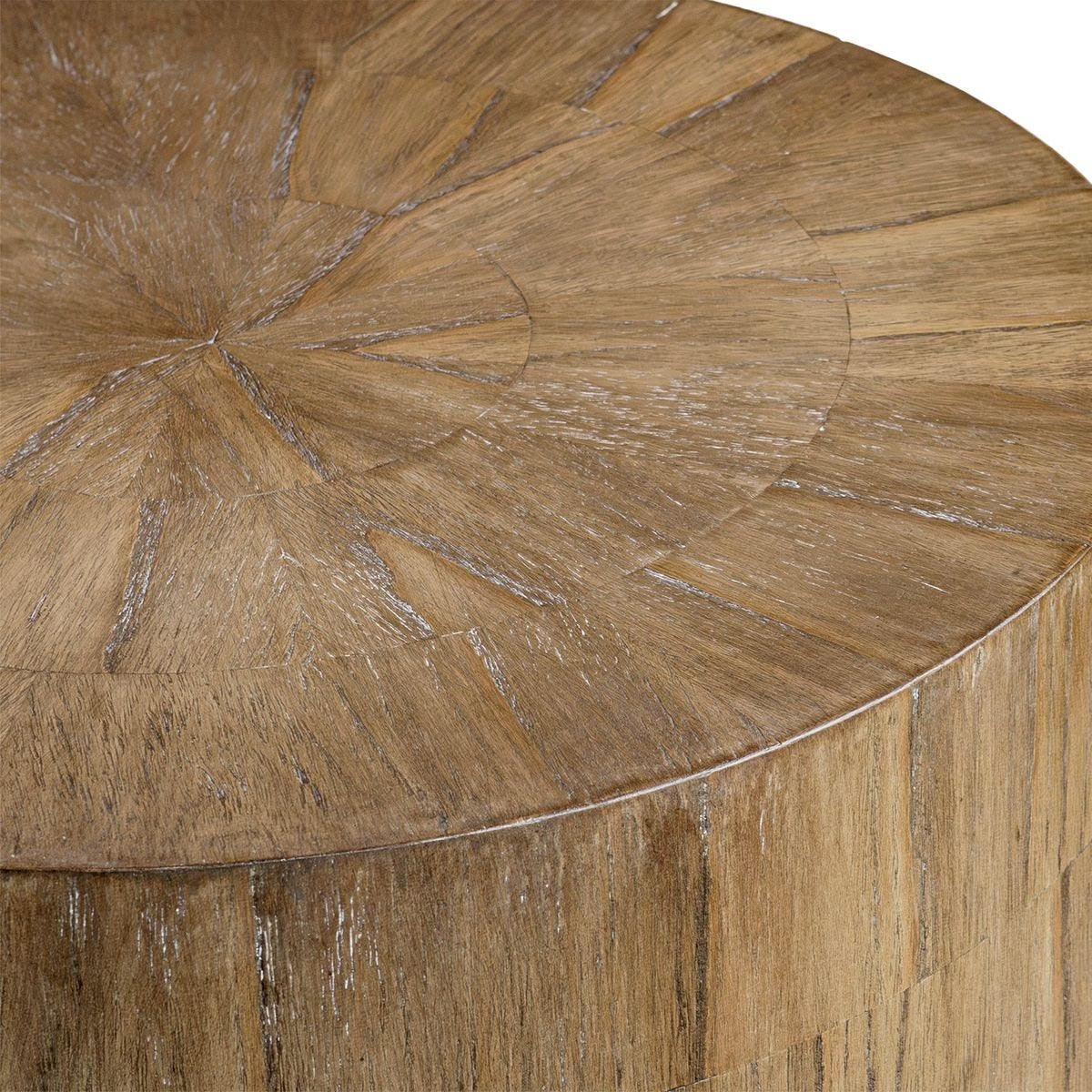 Nevis Cylinder Side Table – Wood