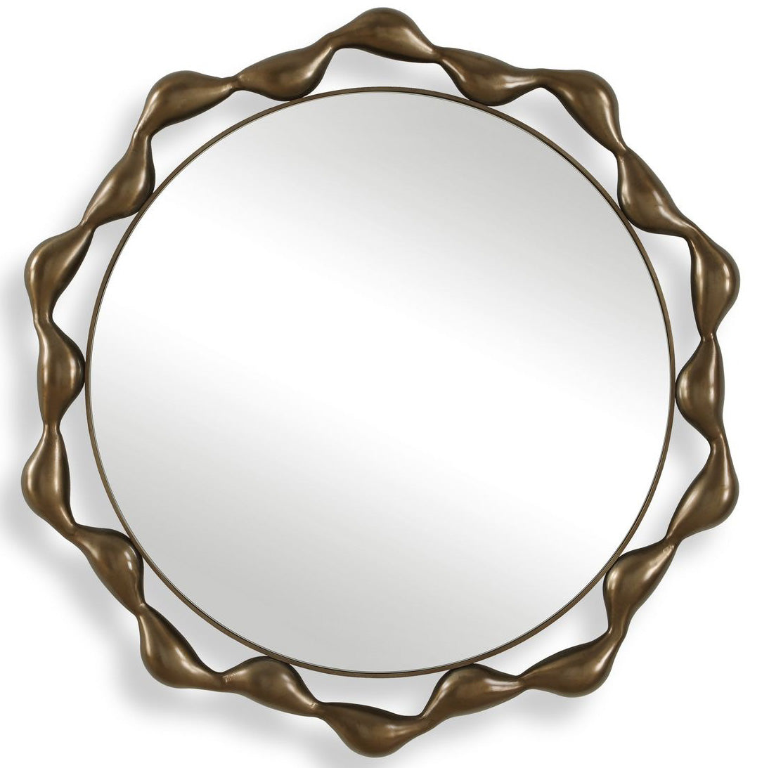 Remolino Round Mirror – Bronze
