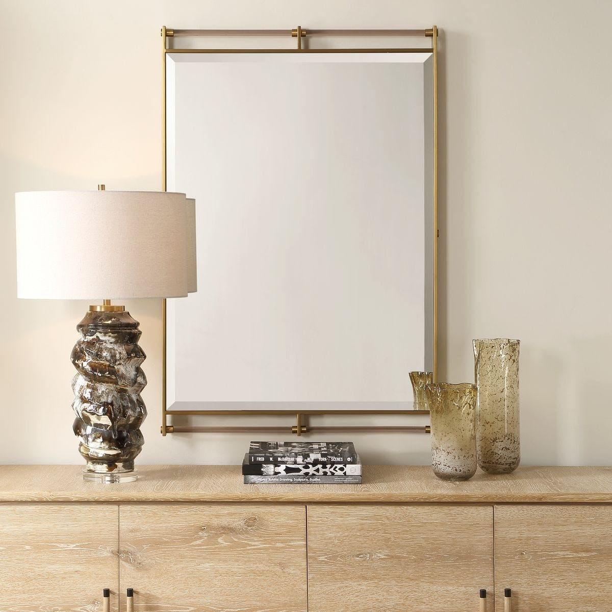 Ripoll Mirror – Antique Brass