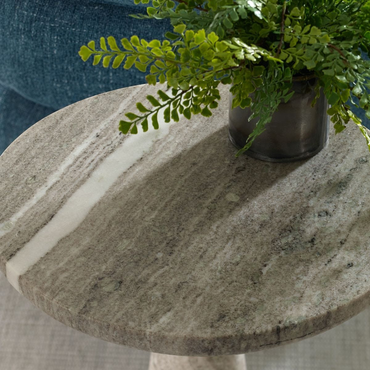 Shura Indoor-Outdoor Accent Table – Marble