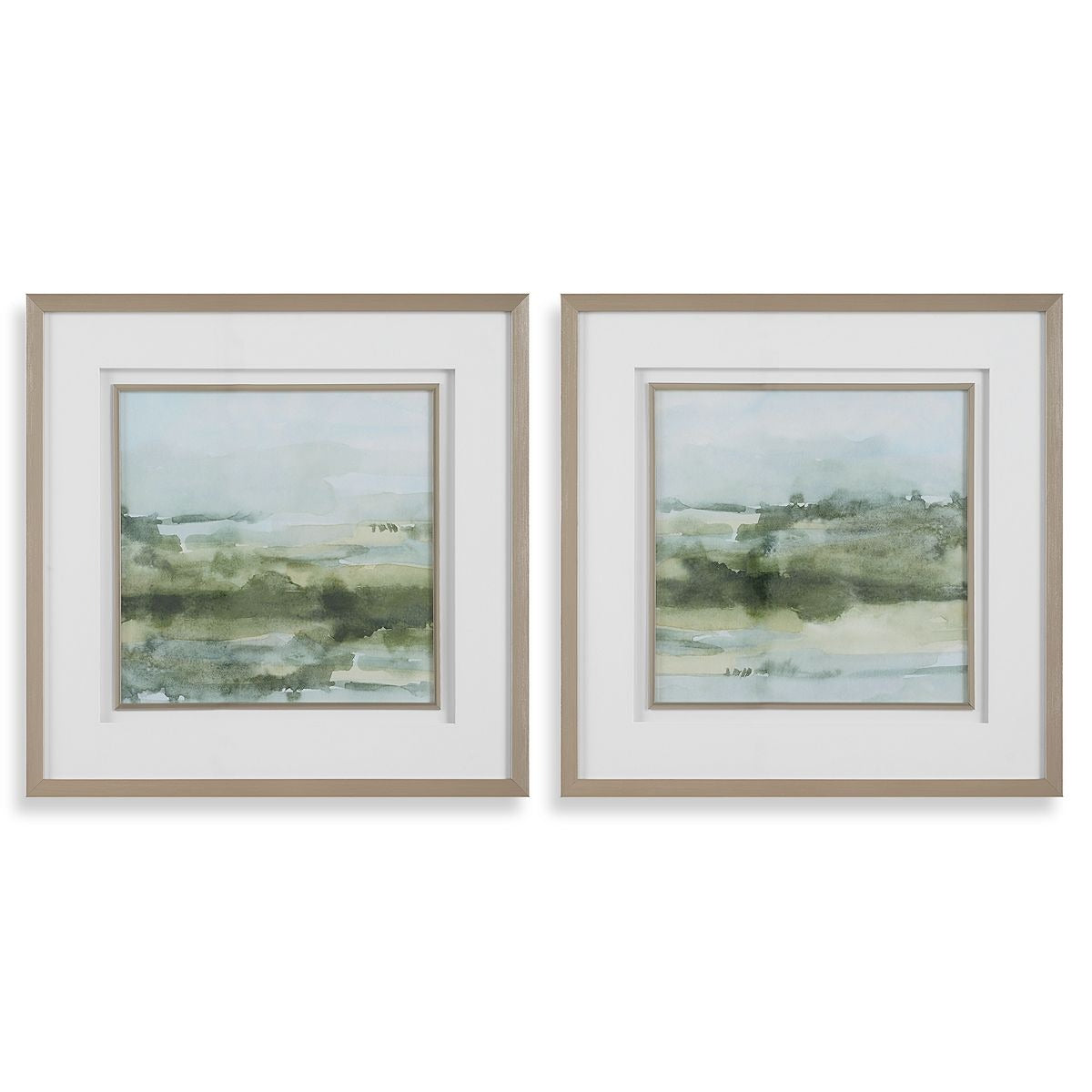 Soft Sage Framed Prints – Set of 2