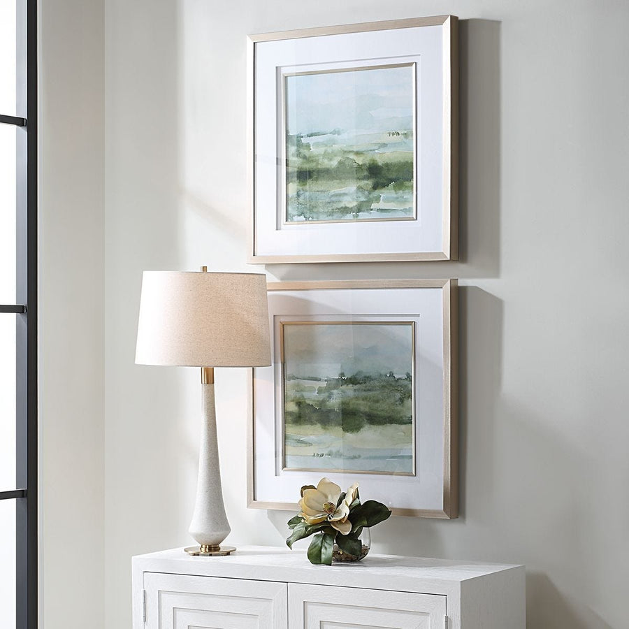 Soft Sage Framed Prints – Set of 2