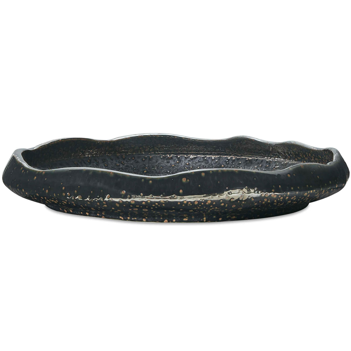 Stardust Ripple Indoor-Outdoor Bowl – Black