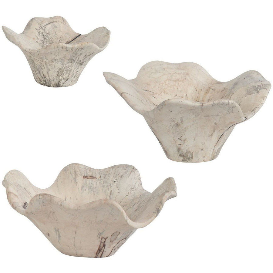Teo Bleached Wood Wall Décor – Set of 3