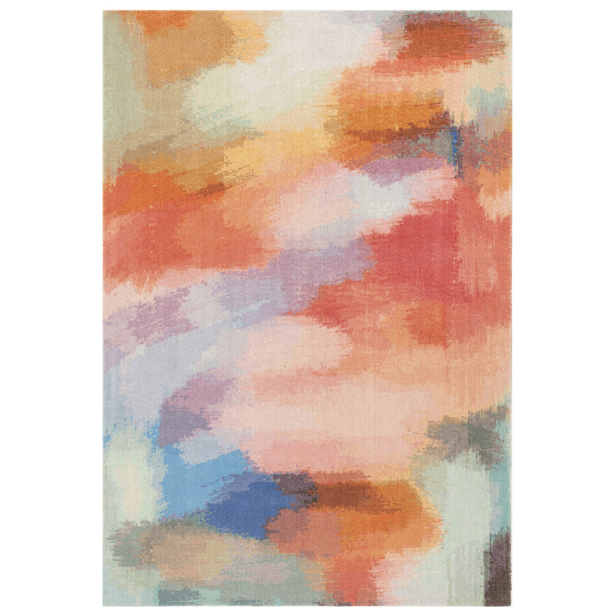 Vision Diffuse rug in vibrant ombre colourway on white background