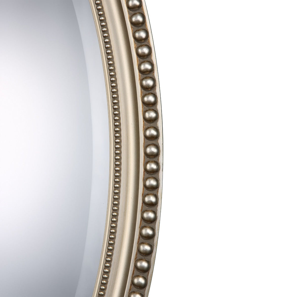 Edith Oval Mirror – Antique Silver Finish