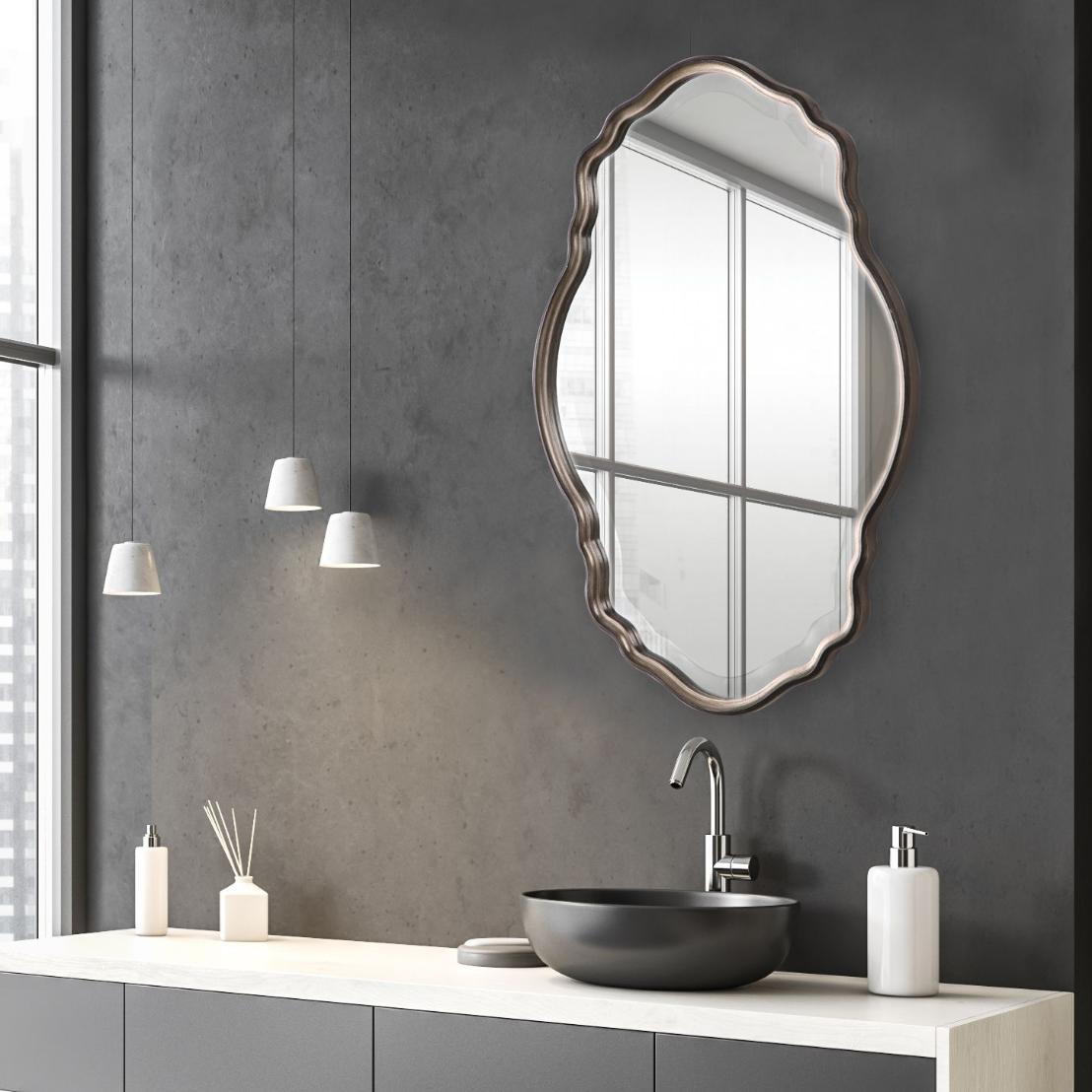 Alice Oval Mirror – Silver