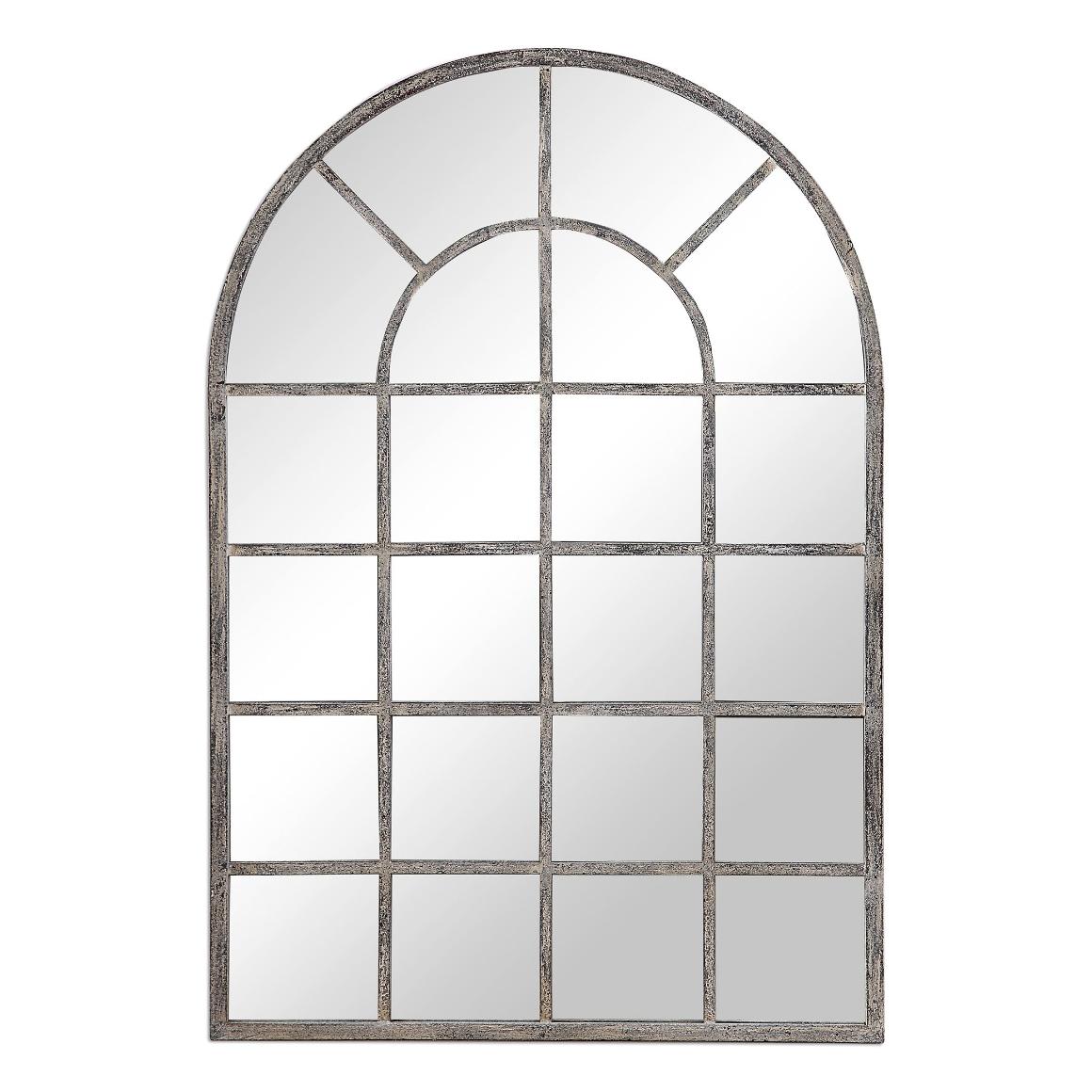 Secret Garden Arched Mirror – Silver