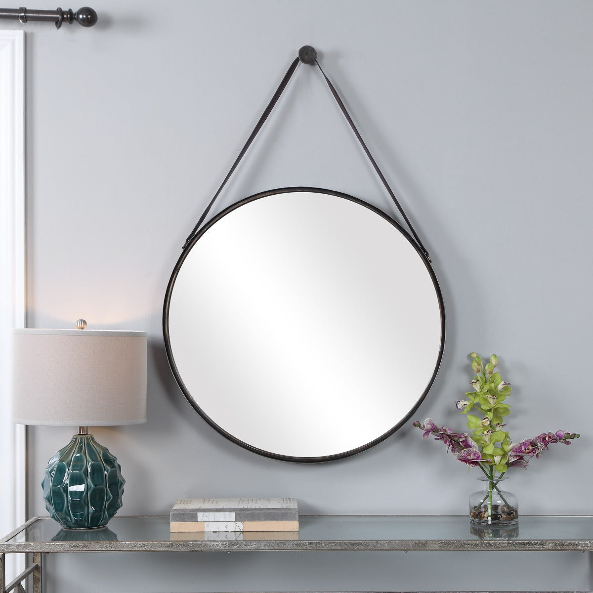 Lennon Hanging Mirror – Antique Bronze