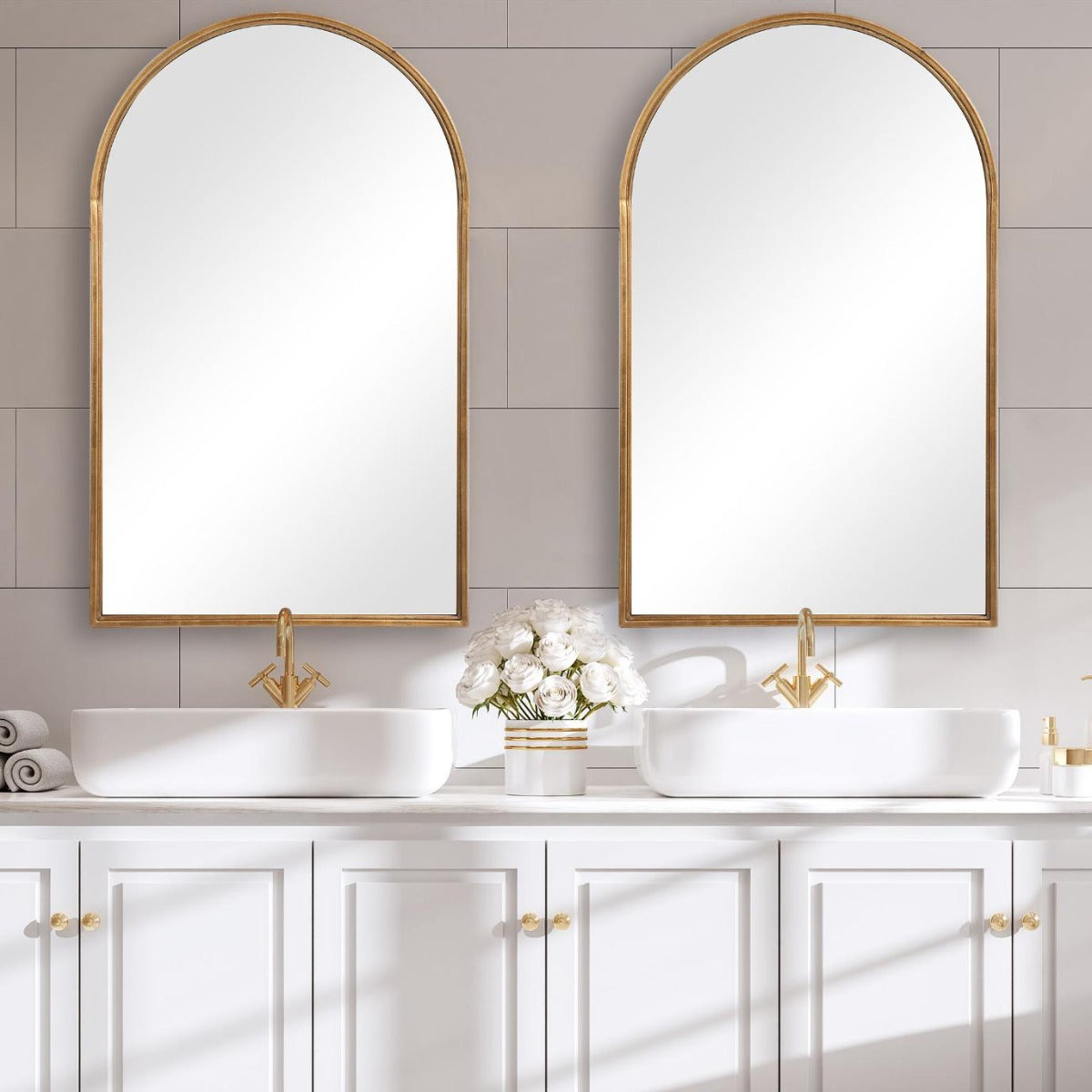 Florence Arched Mirror – Gold