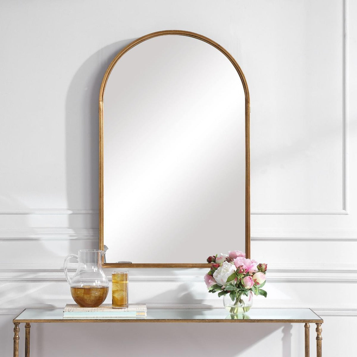 Florence Arched Mirror – Gold