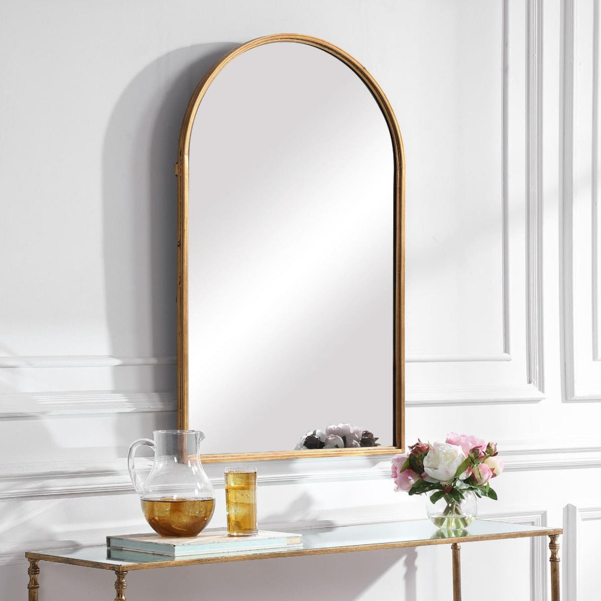 Florence Arched Mirror – Gold