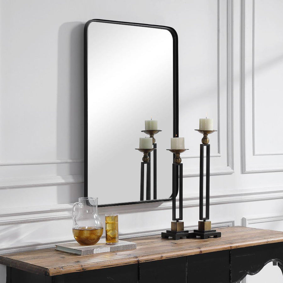 Toby Rectangular Mirror – Black